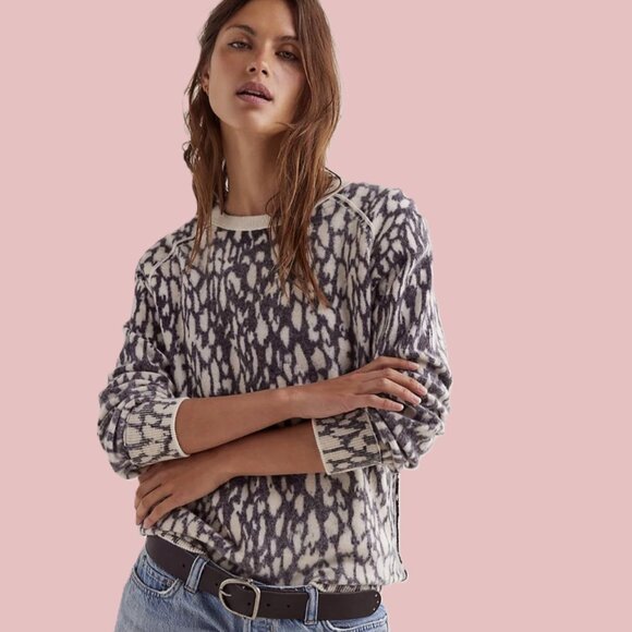NWT - We the Free- Animal Style - Cashmere Sweater, XL - Picture 1 of 8